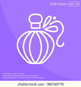 Web line icon. Perfume