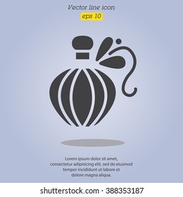 Web line icon. Perfume