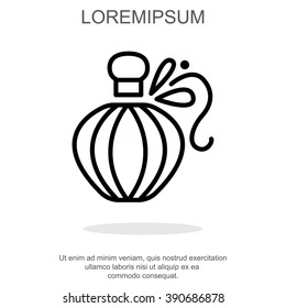 Web line icon. Perfume