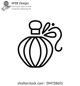 Web line icon. Perfume