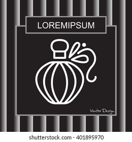 Web line icon. Perfume