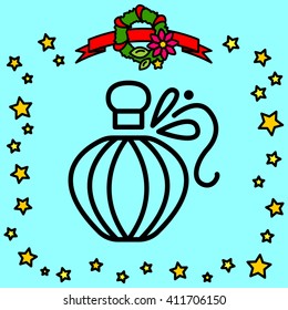 Web line icon. Perfume