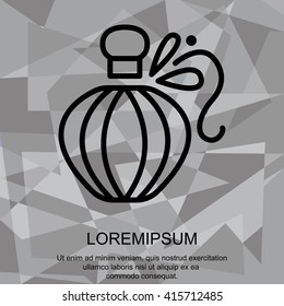 Web line icon. Perfume