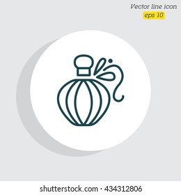 Web line icon. Perfume