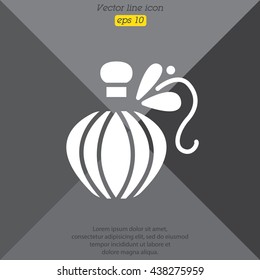 Web line icon. Perfume