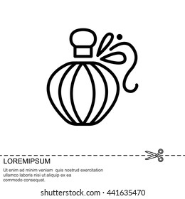 Web line icon. Perfume