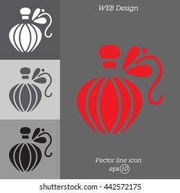 Web line icon. Perfume