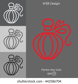 Web line icon. Perfume