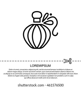 Web line icon. Perfume