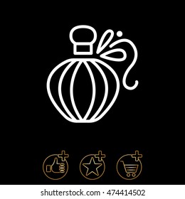 Web line icon. Perfume