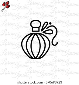 Web line icon. Perfume