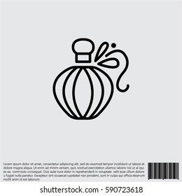 Web line icon. Perfume