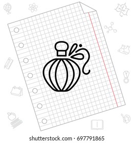 Web line icon. Perfume