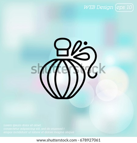 Web line icon. Perfume