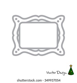Web line icon. Picture frame.