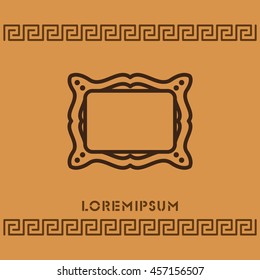 Web line icon. Picture frame.