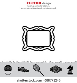 Web line icon. Picture frame.