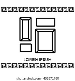 Web line icon. Picture (photo) frame.