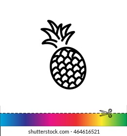 Web line icon. Pineapple