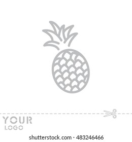 Web line icon. Pineapple