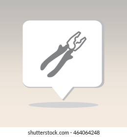 Web line icon. Pliers