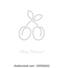 Web line icon. Plum