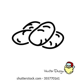 Web line icon. Potatoes