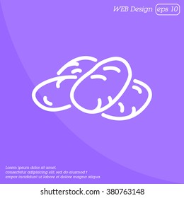 Web line icon. Potatoes