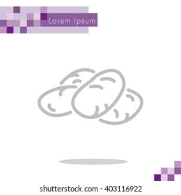 Web line icon. Potatoes
