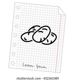 Web line icon. Potatoes