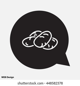 Web line icon. Potatoes