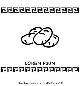 Web line icon. Potatoes