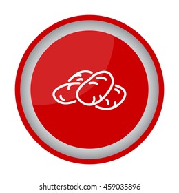 Web line icon. Potatoes
