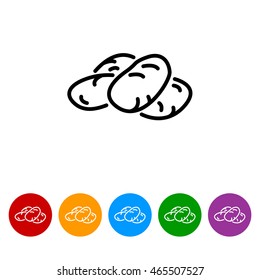 Web line icon. Potatoes