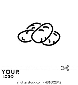 Web line icon. Potatoes