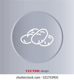 Web line icon. Potatoes