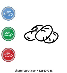 Web line icon. Potatoes