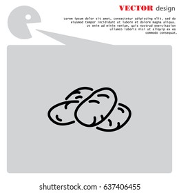 Web line icon. Potatoes