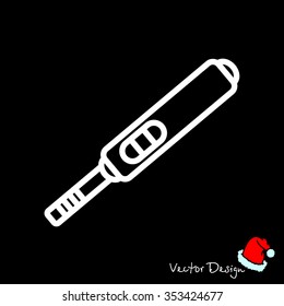 Web line icon. Pregnancy test.
