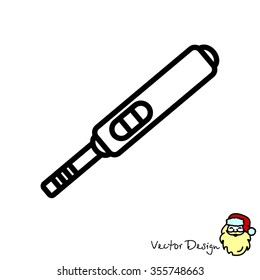 Web line icon. Pregnancy test.