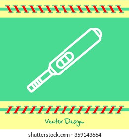 Web line icon. Pregnancy test.