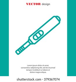 Web line icon. Pregnancy test.