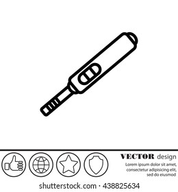 Web line icon. Pregnancy test.