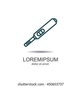 Web line icon. Pregnancy test.