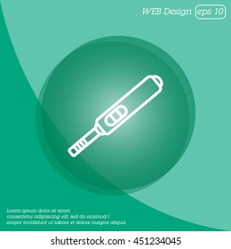 Web line icon. Pregnancy test.