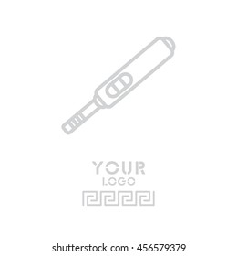 Web line icon. Pregnancy test.