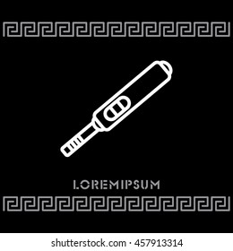 Web line icon. Pregnancy test.