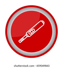 Web line icon. Pregnancy test.