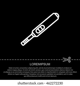 Web line icon. Pregnancy test.