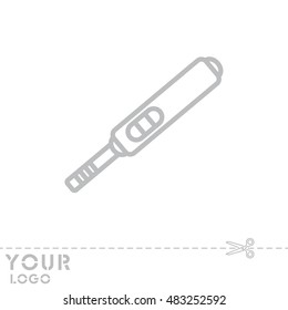 Web line icon. Pregnancy test.